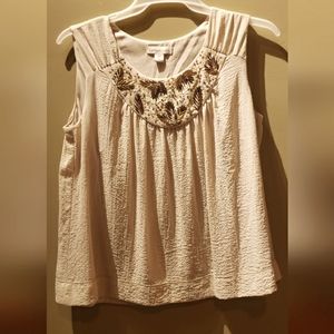 Beautiful Ladies  embellished XL Coldwater Creek sleeveless top.